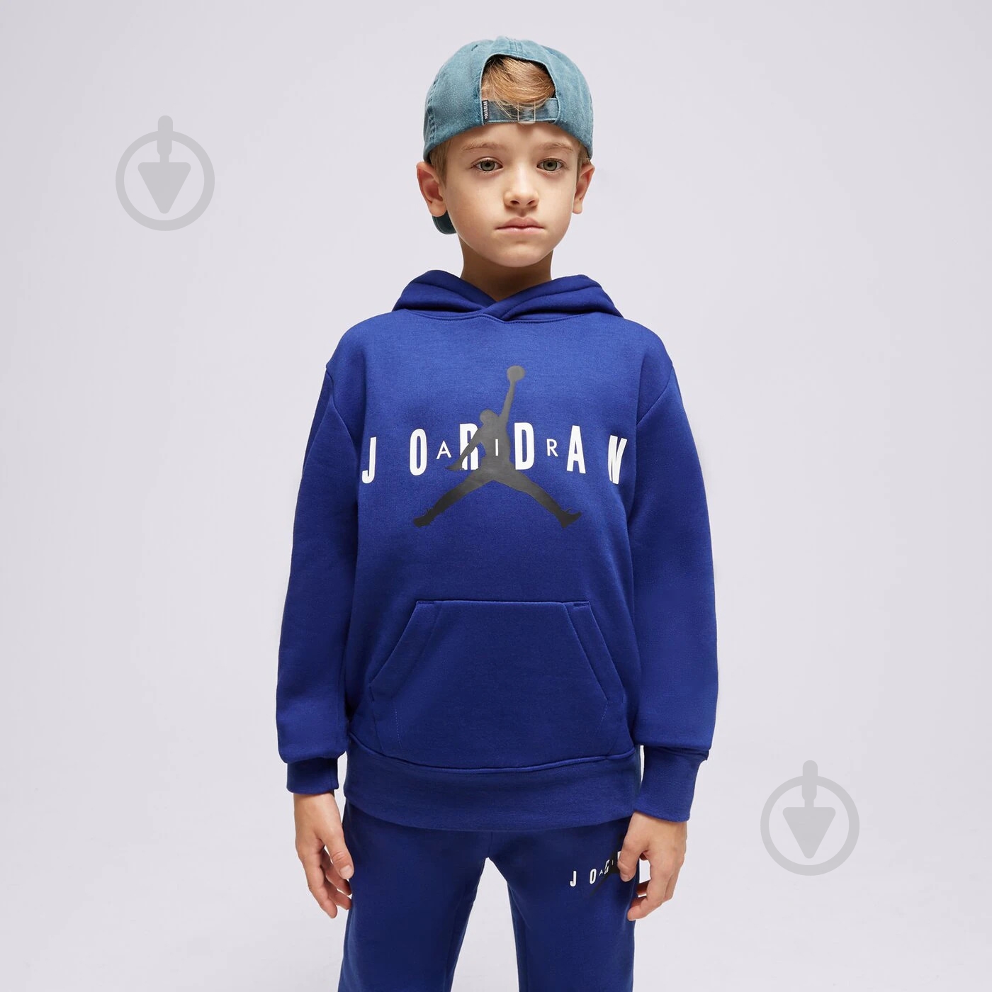 Джемпер Nike JDB JUMPMAN SUSTAINABLE PULLOV 95B910-U1A р.S синій - фото 1