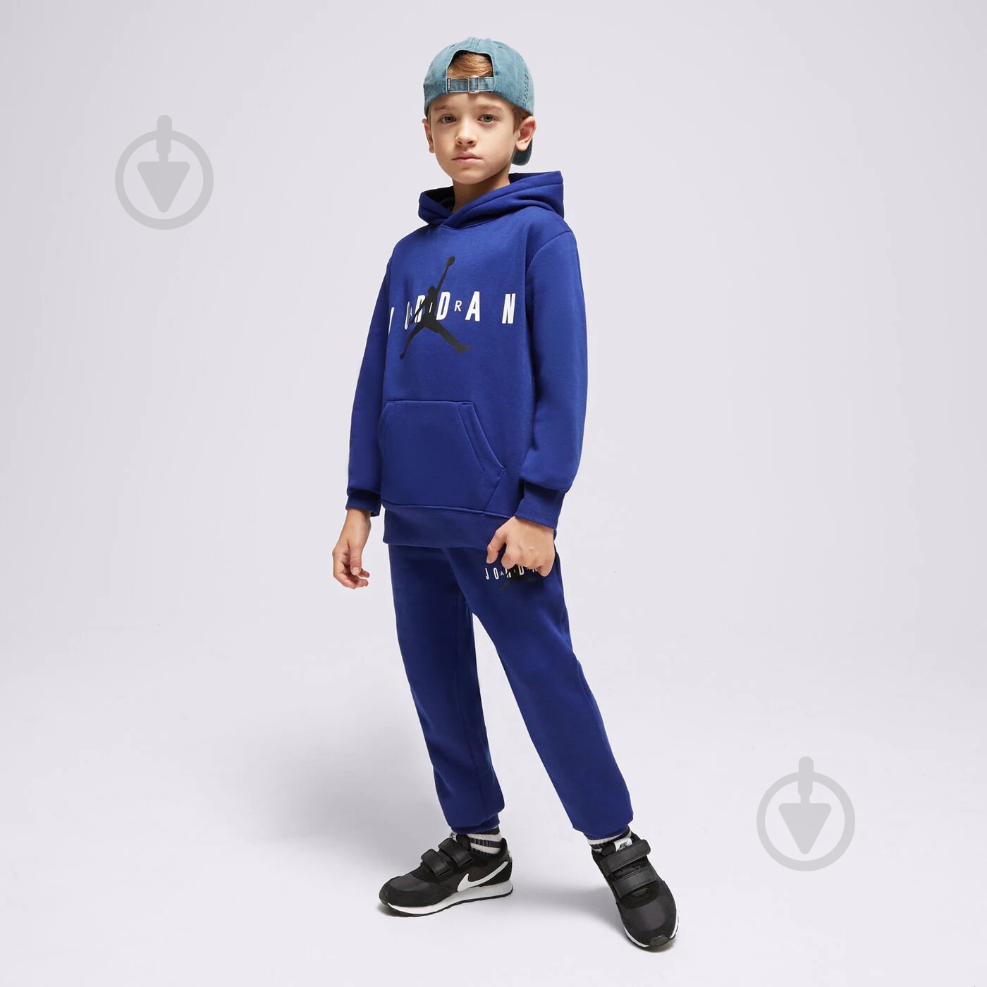 Джемпер Nike JDB JUMPMAN SUSTAINABLE PULLOV 95B910-U1A р.S синій - фото 3