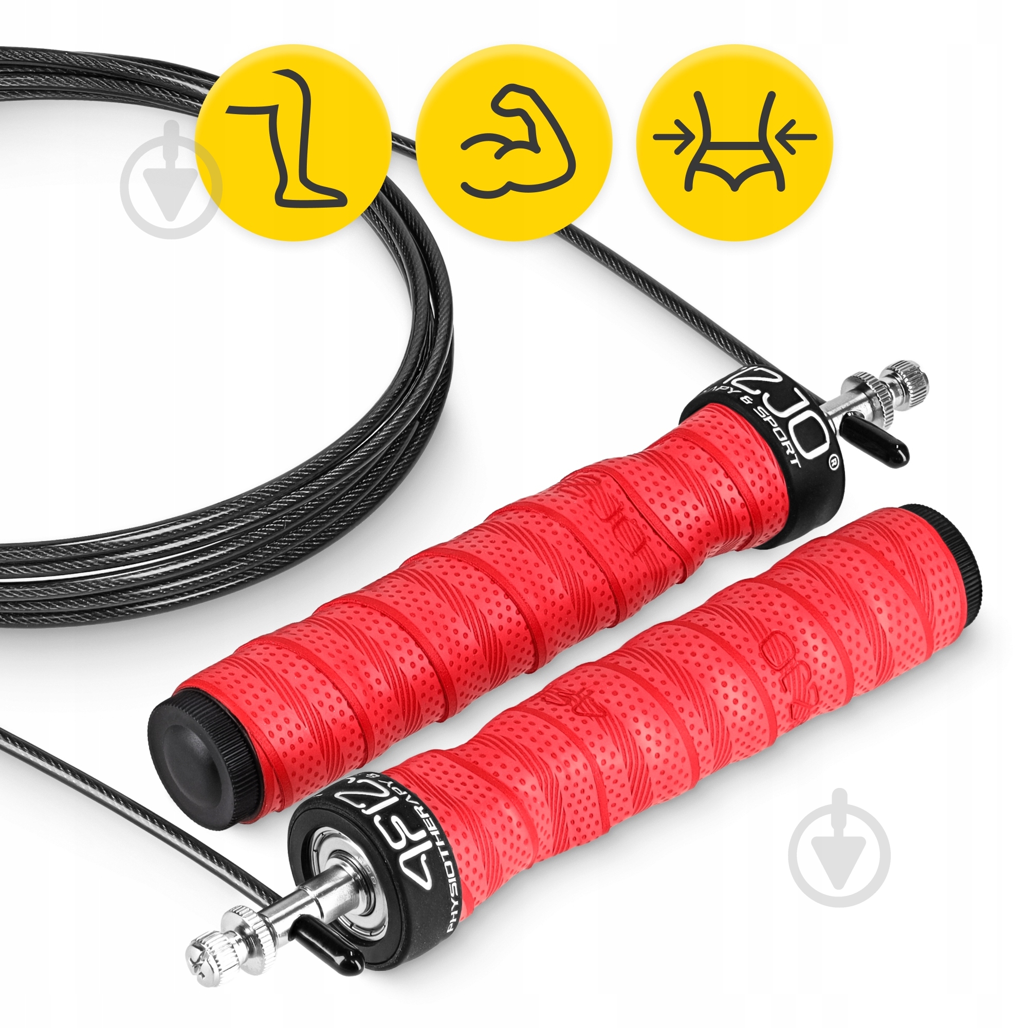 Скакалка для кроссфита 4fizjo Speed Rope PRO+ Red (P-5907739313171) - фото 5
