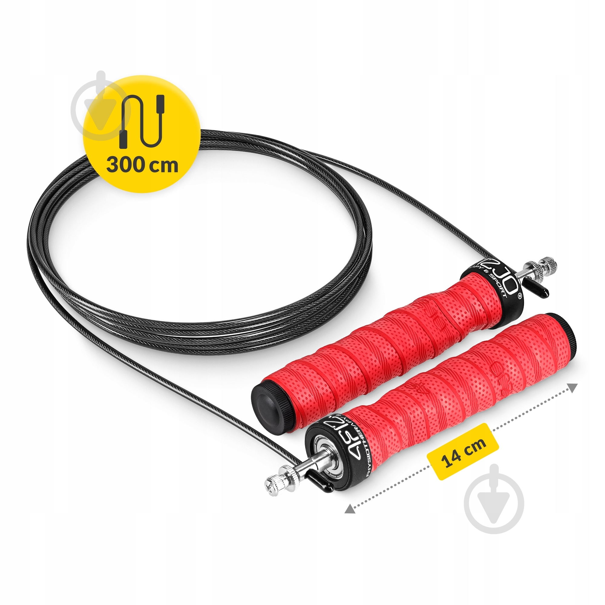 Скакалка для кроссфита 4fizjo Speed Rope PRO+ Red (P-5907739313171) - фото 10