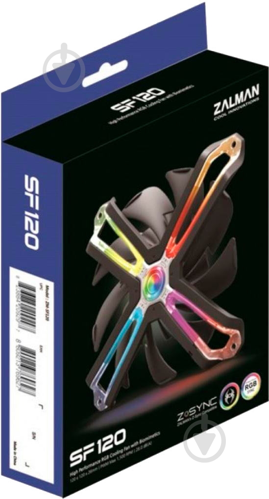 Корпусный кулер ZM-SF120 ARGB - фото 4 Корпусный кулер ZM-SF120 ARGB - фото 4