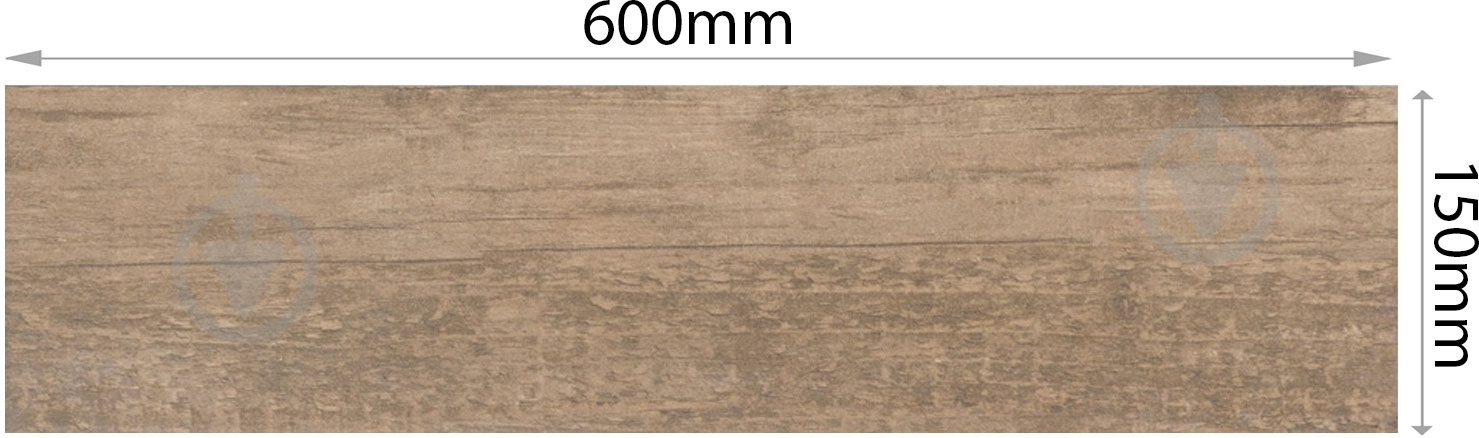 Плитка Zeus Ceramica Recycle noce cinereo ZSXLR4R 15x60 - фото 2