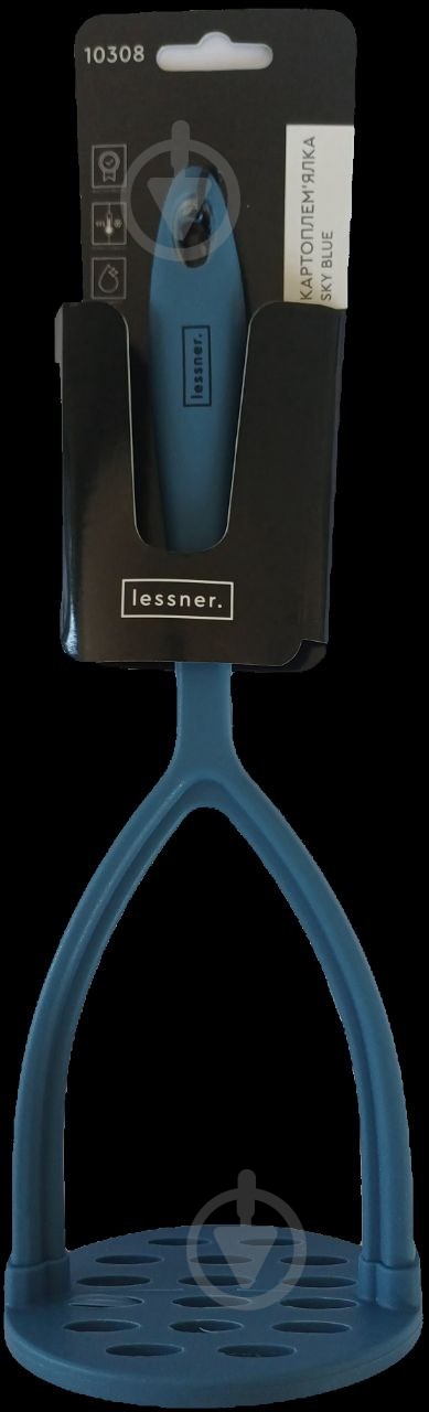Картофелемялка Lessner Pale Grey 29 см голубая - фото 2