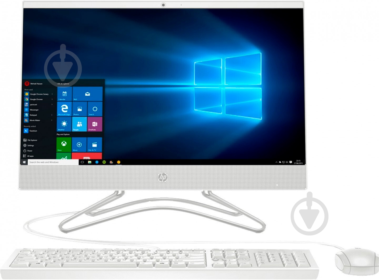 Моноблок HP All-in-One 21,5 (199Q1EA) white - фото 1