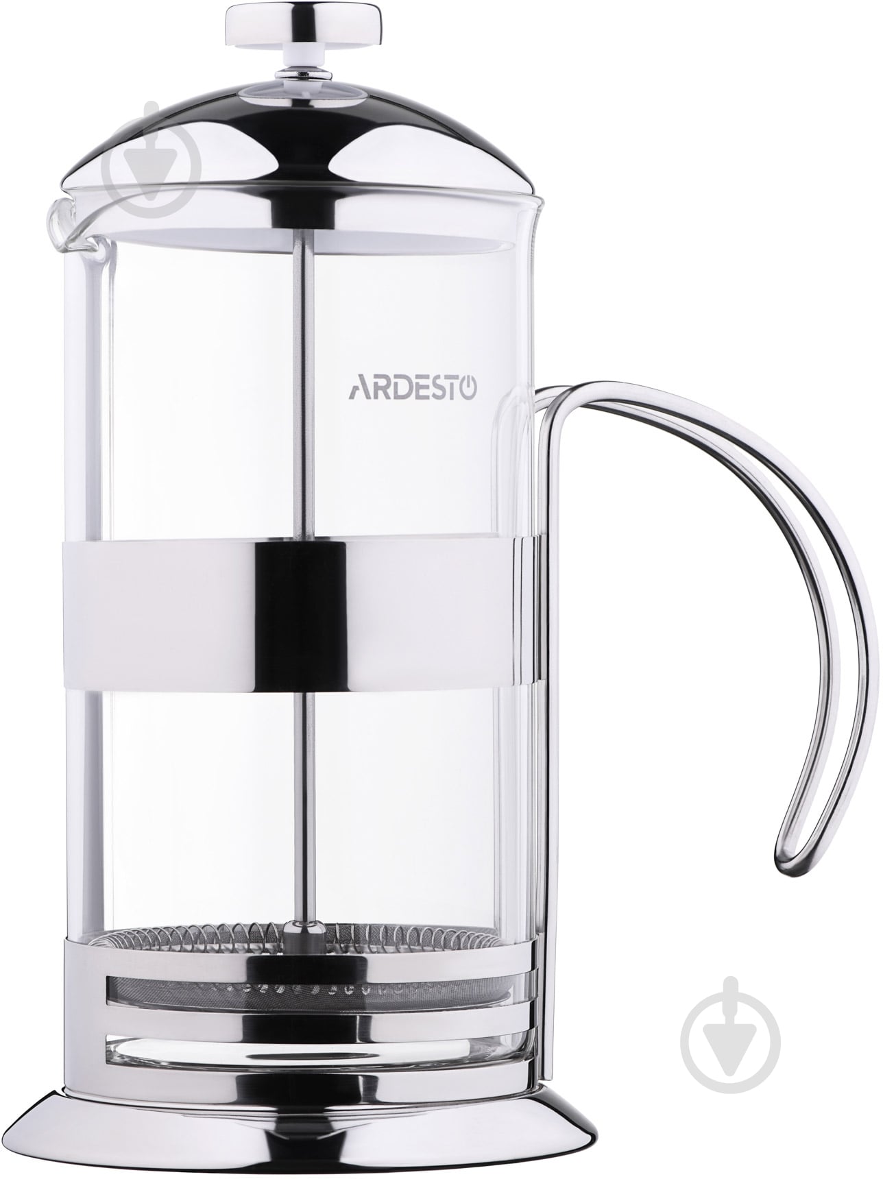 Френч-прес Ardesto Gemini Asti 800 мл нержавіюча сталь із прозорим AR1908AFP - фото 1