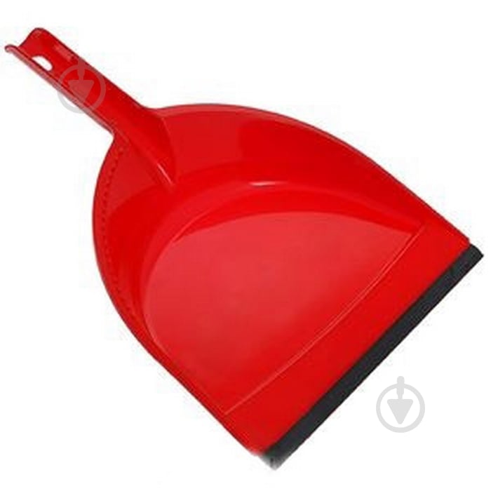 Совок с резиной КЛИПС York красный 6104 - фото 1