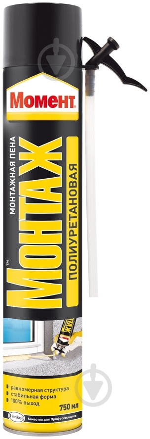 Пена монтажная Момент STD 750 мл - фото 1 Пена монтажная Момент STD 750 мл - фото 1