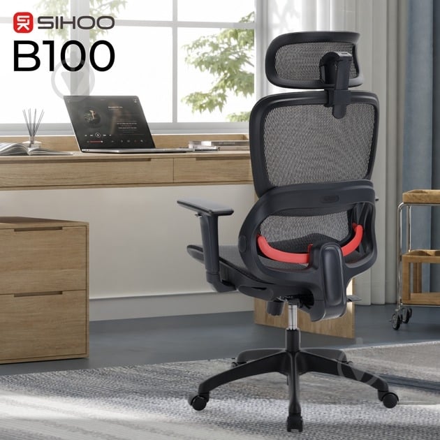 Кресло офисное Sihoo B100 B100-B101 черный - фото 2 Кресло офисное Sihoo B100 B100-B101 черный - фото 2