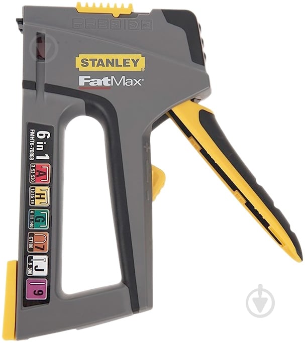 Степлер Stanley FMHT6-70868 FatMax 6 в 1, регулирования, 6-14 мм., Тип 53 + 140, пластик, гвозди, булавки - фото 2 Степлер Stanley FMHT6-70868 FatMax 6 в 1, регулирования, 6-14 мм., Тип 53 + 140, пластик, гвозди, булавки - фото 2
