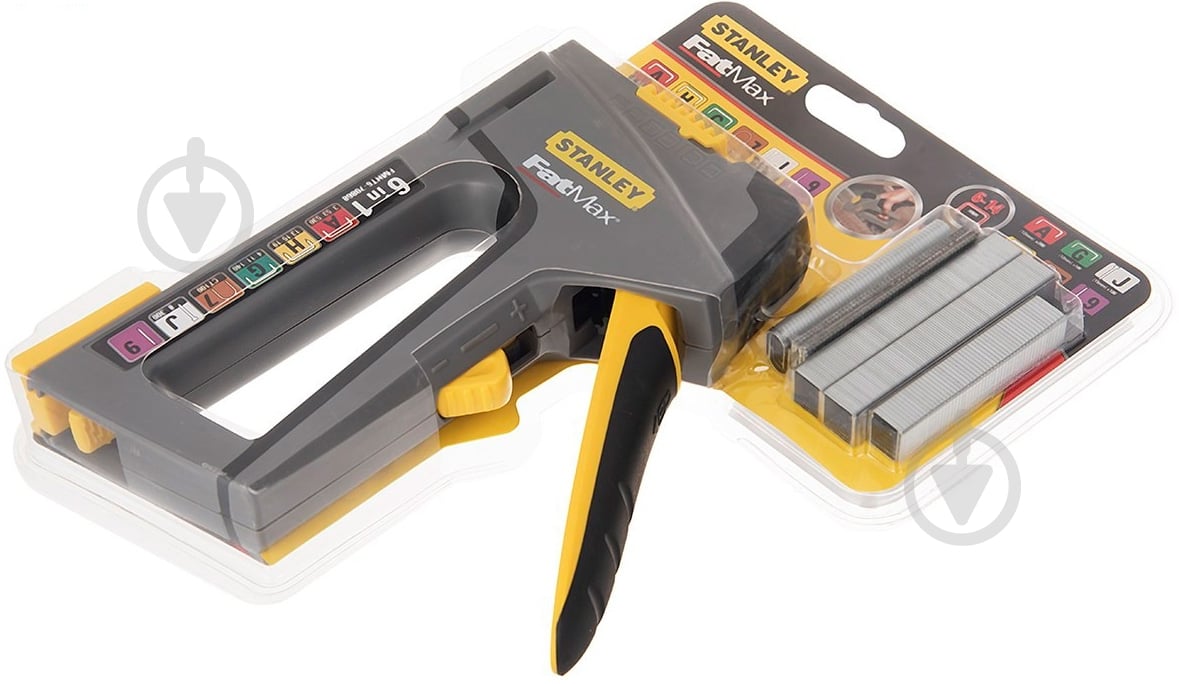 Степлер Stanley FMHT6-70868 FatMax 6 в 1, регулирования, 6-14 мм., Тип 53 + 140, пластик, гвозди, булавки - фото 30 Степлер Stanley FMHT6-70868 FatMax 6 в 1, регулирования, 6-14 мм., Тип 53 + 140, пластик, гвозди, булавки - фото 30