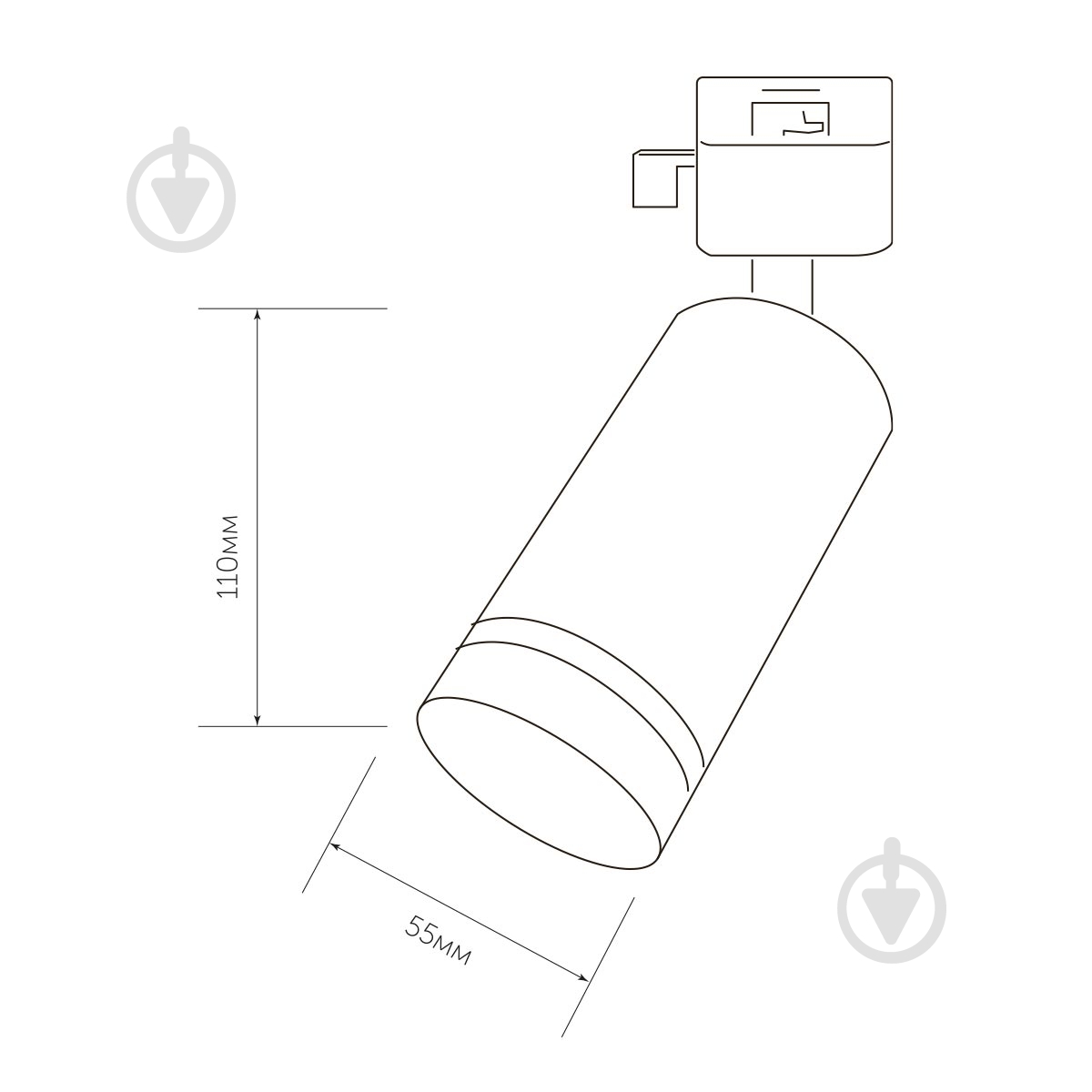 Трековый прожектор LIGHT SET SHYPIT TR 5511 GU10 белый - фото 2 Трековый прожектор LIGHT SET SHYPIT TR 5511 GU10 белый - фото 2