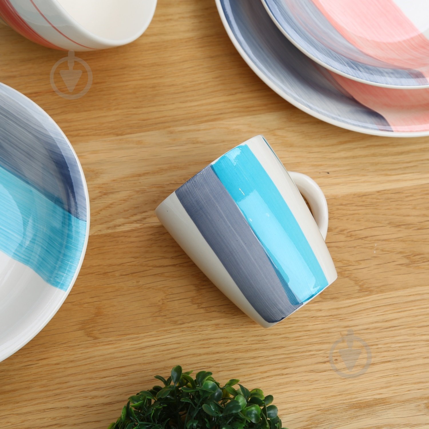 Чашка Keramia 360 мл Blue Turquoise 24-237-096 - фото 2