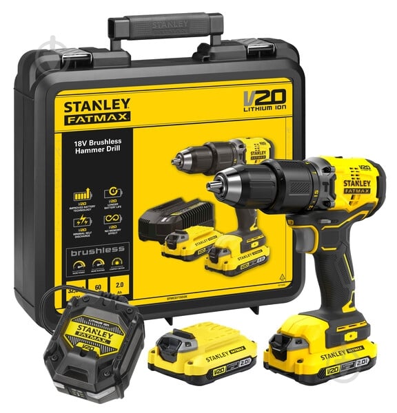 Шуруповерт ударный аккумуляторный Stanley FatMax SFMCD715D2K - фото 3
