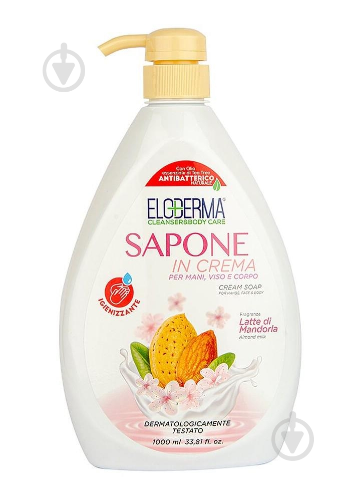 Крем-мыло Eloderma Миндаль 1000 мл - фото 1 Крем-мыло Eloderma Миндаль 1000 мл - фото 1