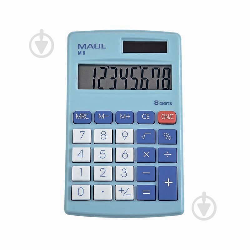 Калькулятор кишеньковий 8 розрядів блакитний M8 (7261034) Maul - фото 1 Калькулятор кишеньковий 8 розрядів блакитний M8 (7261034) Maul - фото 1