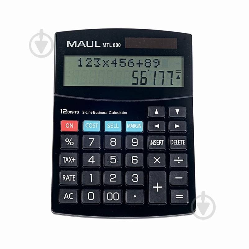 Калькулятор настольный 12 разрядов двухстрочный с курсором черный MTL800 (7269290) Maul - фото 1 Калькулятор настольный 12 разрядов двухстрочный с курсором черный MTL800 (7269290) Maul - фото 1
