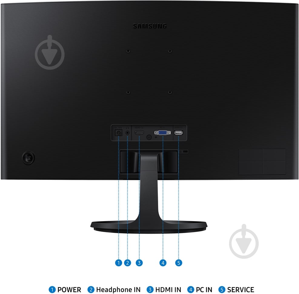 Монітор Samsung S24D360 24" (LS24D360GAIXCI) - фото 8