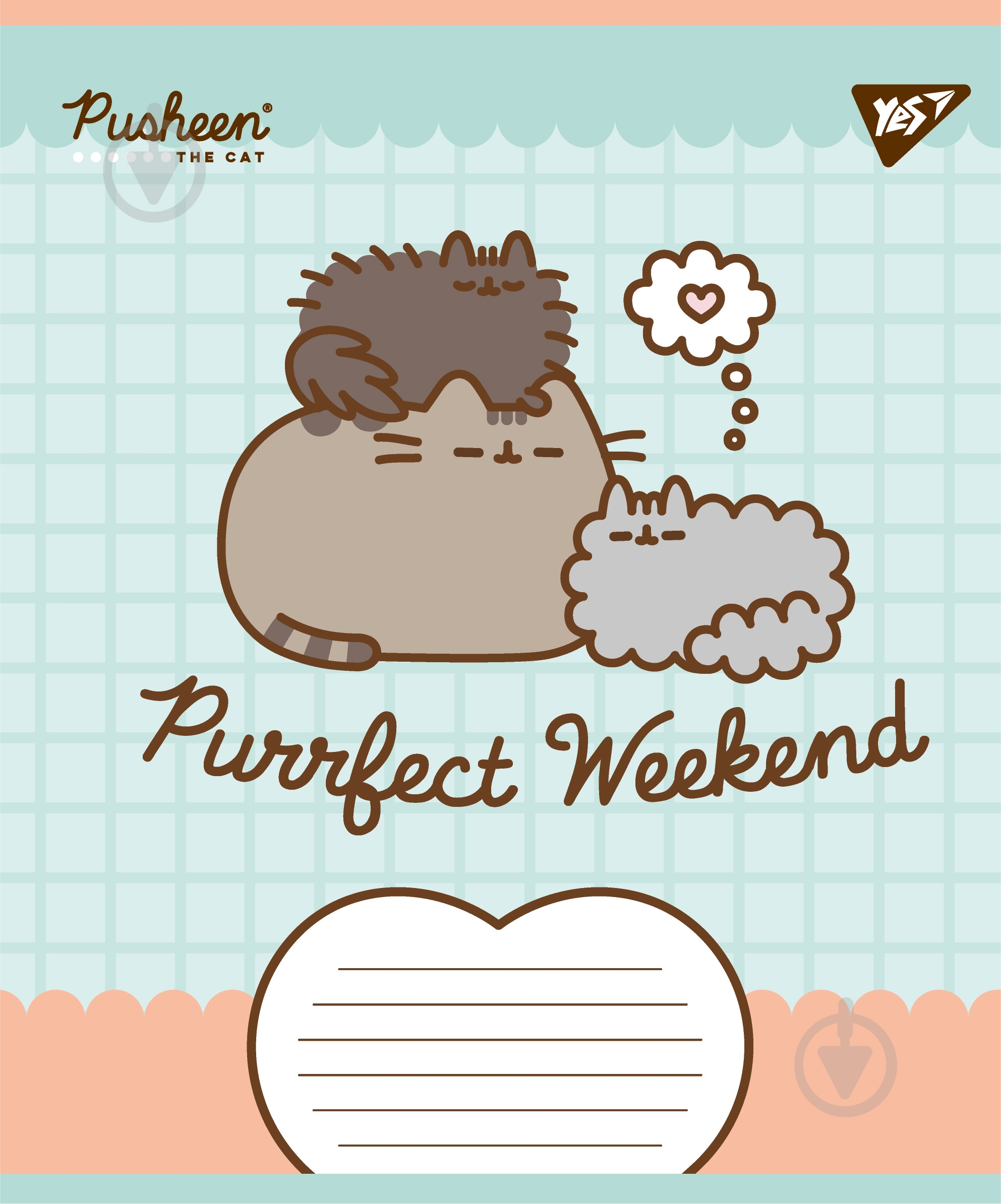 Набір шкільних зошитів Pusheen Weekend 12 аркушів коса лінія 5 шт. YES - фото 5 Набір шкільних зошитів Pusheen Weekend 12 аркушів коса лінія 5 шт. YES - фото 5