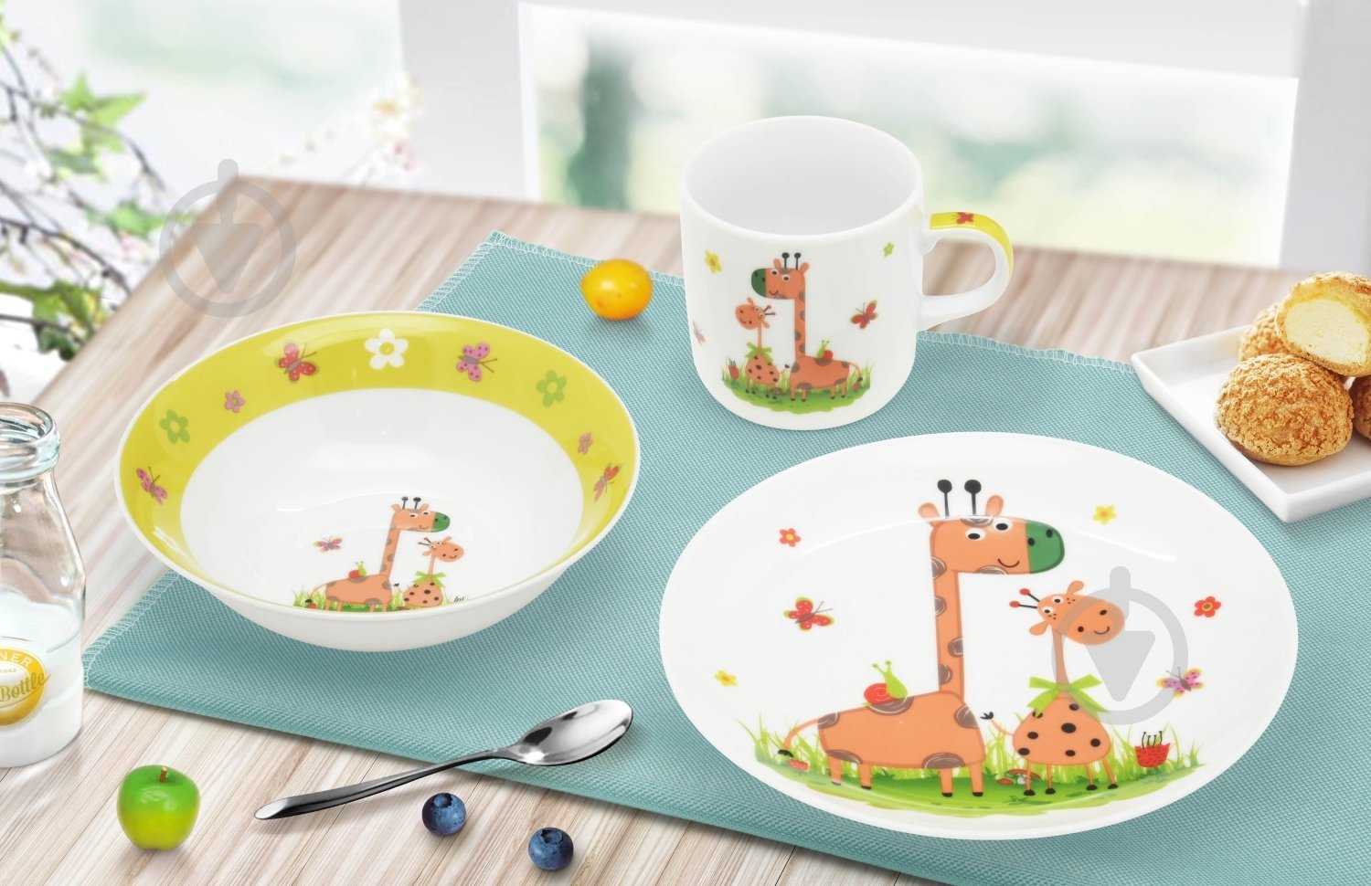 Набор детской посуды Giraffe 3 предмета - фото 2