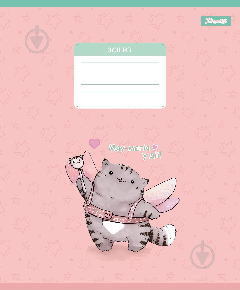 Набір шкільних зошитів Meow Cat 12 аркушів лінія 5 шт. YES - фото 2