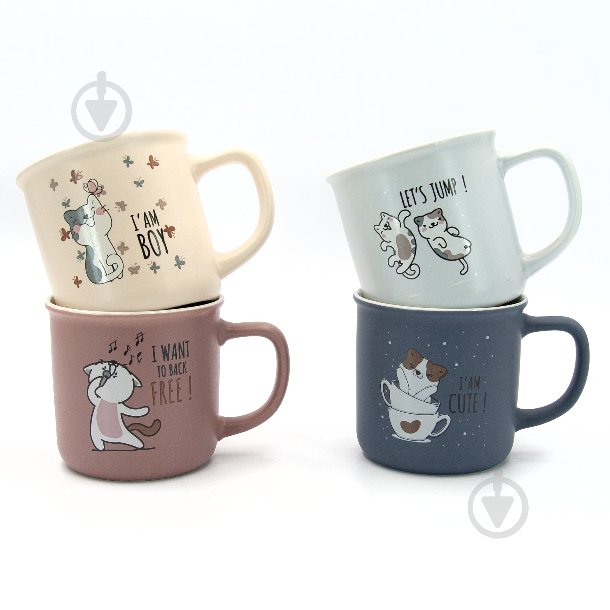 Чашка Milika CatfeCup Grey 320 мл M0520-RX-N250413Grey - фото 4