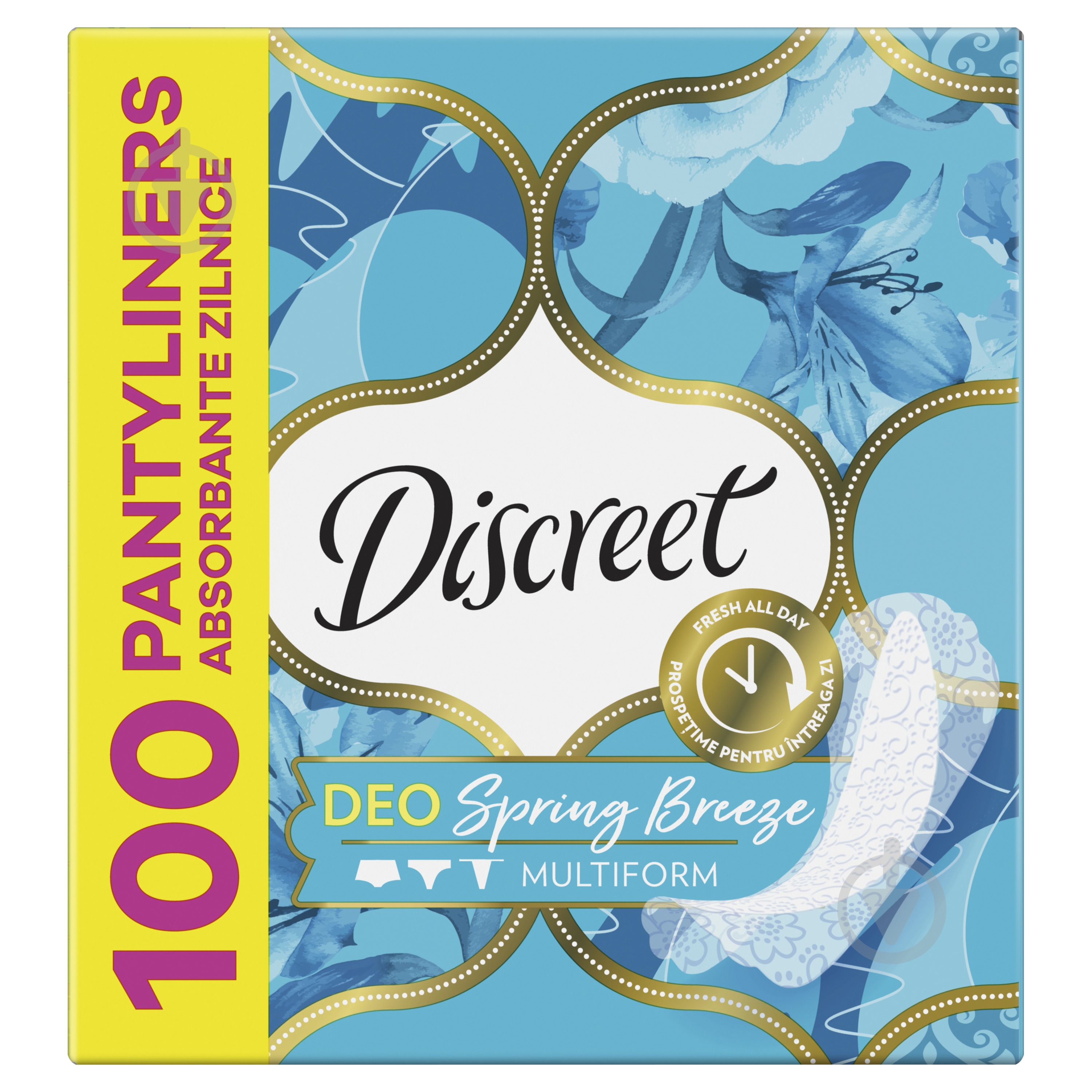 Прокладки щоденні Discreet Deo Spring Breeze 100 шт. - фото 2 Прокладки щоденні Discreet Deo Spring Breeze 100 шт. - фото 2