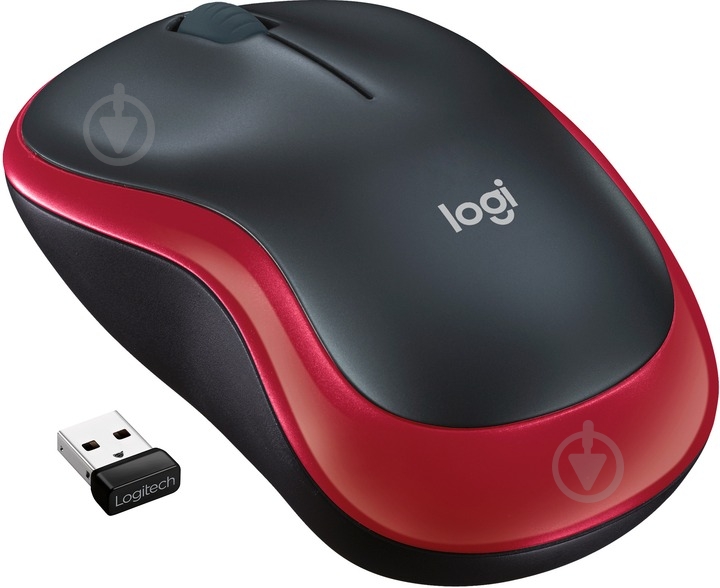 Мишка Wireless Mouse M185 red (L910-002237) - фото 1