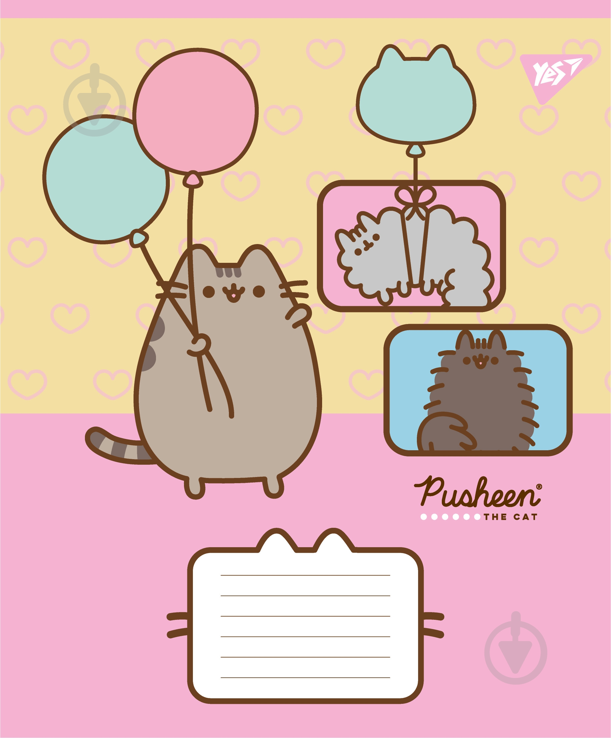 Набір шкільних зошитів Pusheen Funny 12 аркушів лінія 5 шт. YES - фото 4 Набір шкільних зошитів Pusheen Funny 12 аркушів лінія 5 шт. YES - фото 4
