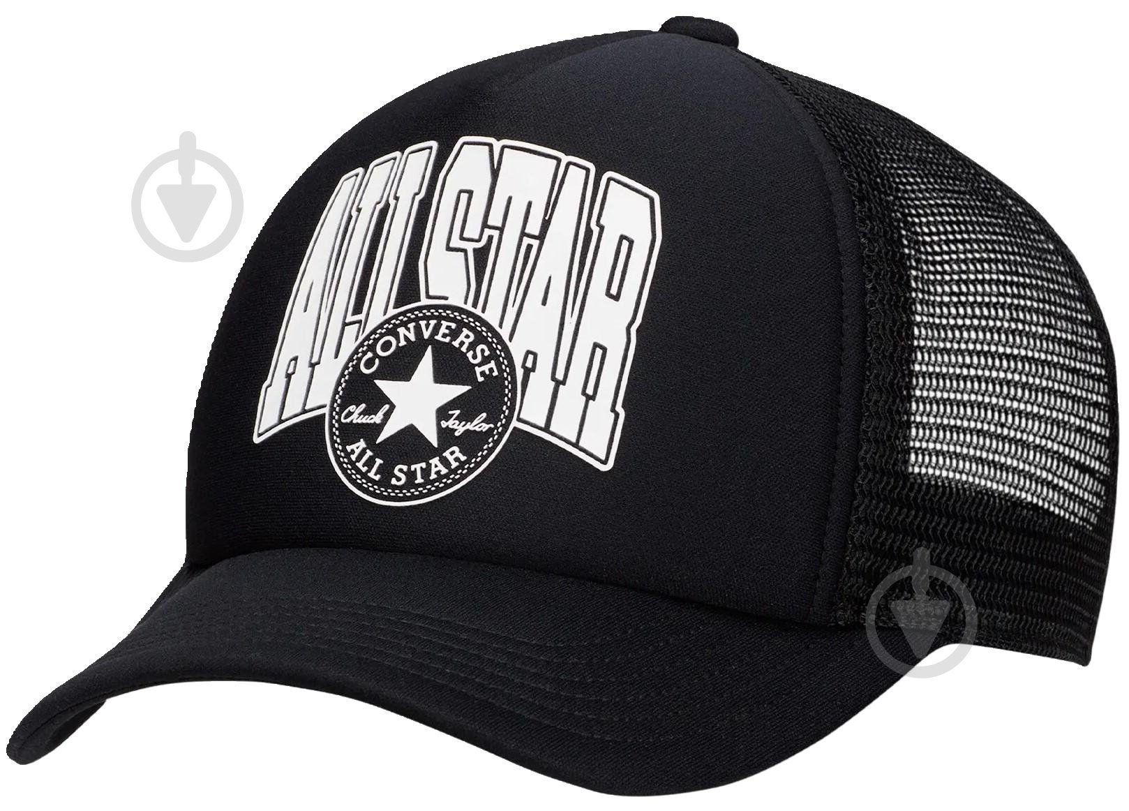 Кепка Converse RETRO COLLEGIATE TRUCKER 10026659-001 os черный - фото 1