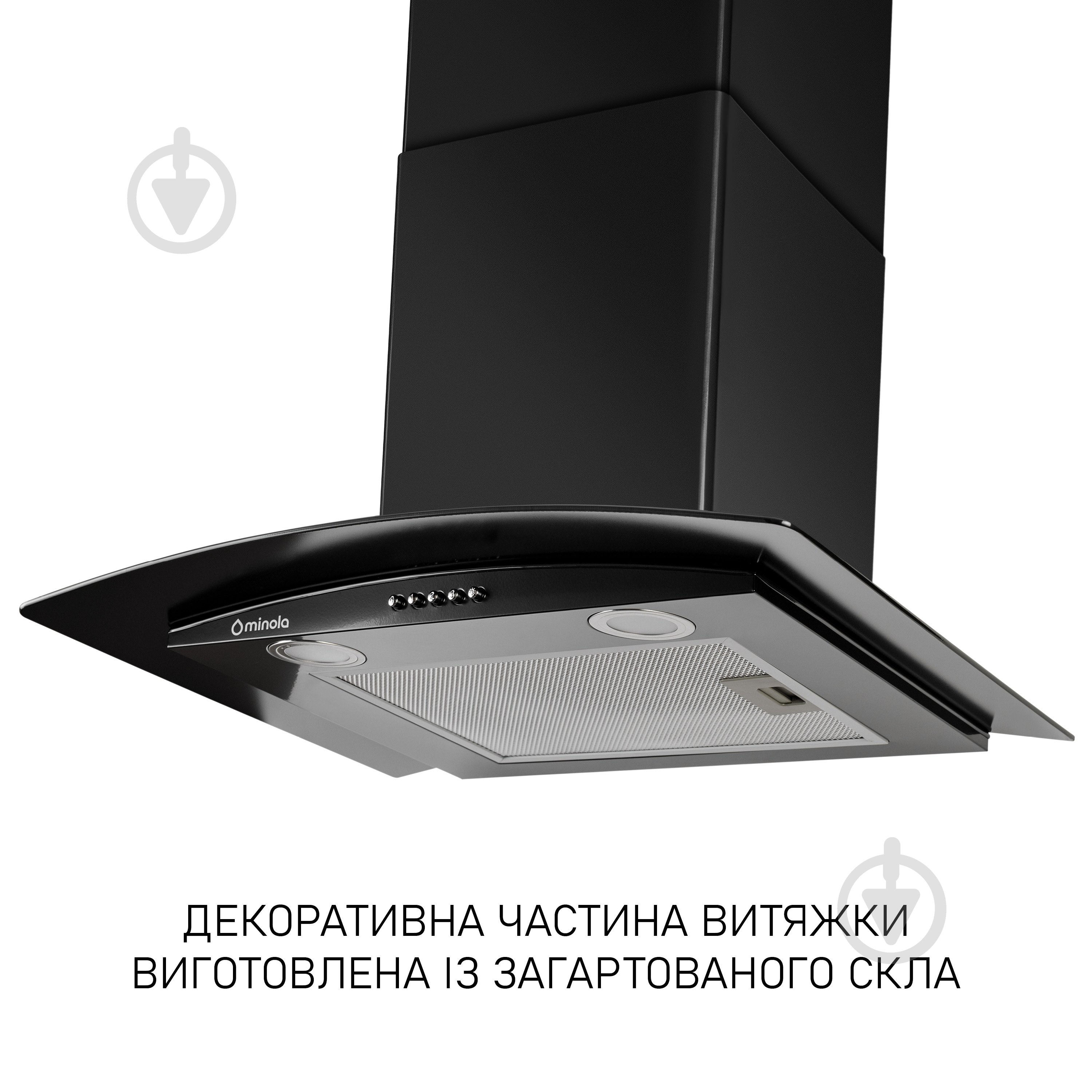Витяжка Minola MTG 6242 BL LED - фото 6