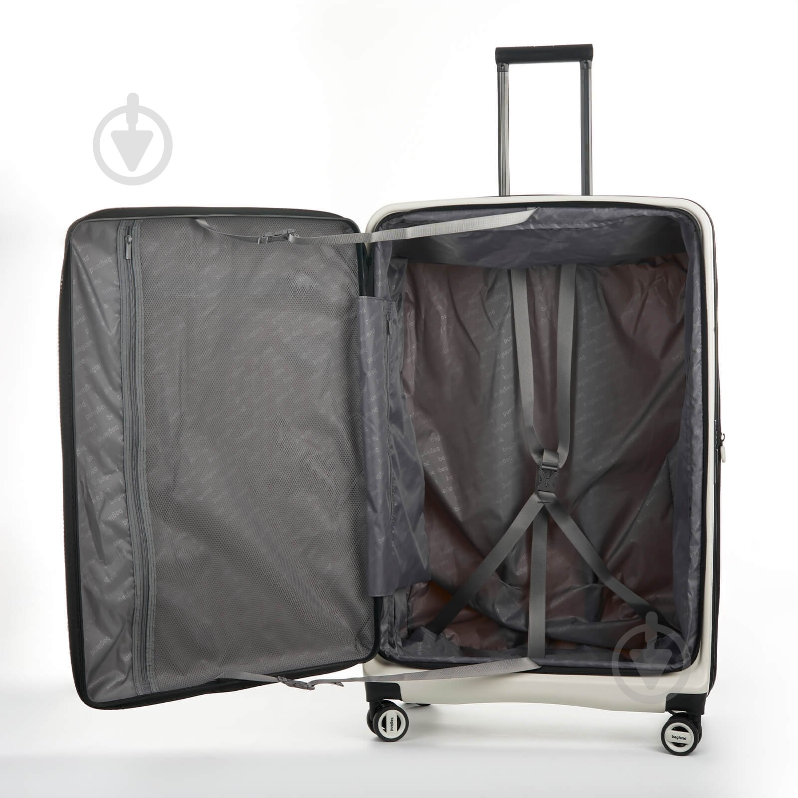 Чемодан Bagland VELO S 40 л белый - фото 4