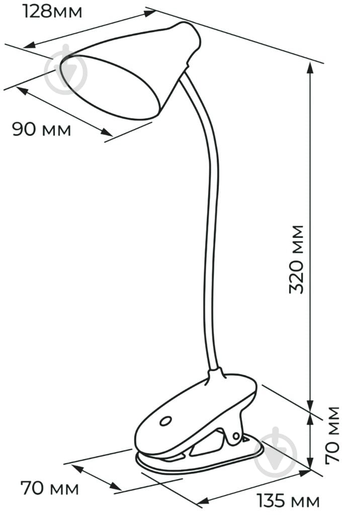 Настольная лампа аккумуляторная Luna Home 5 Вт без цоколя белый ALT-852W - фото 5