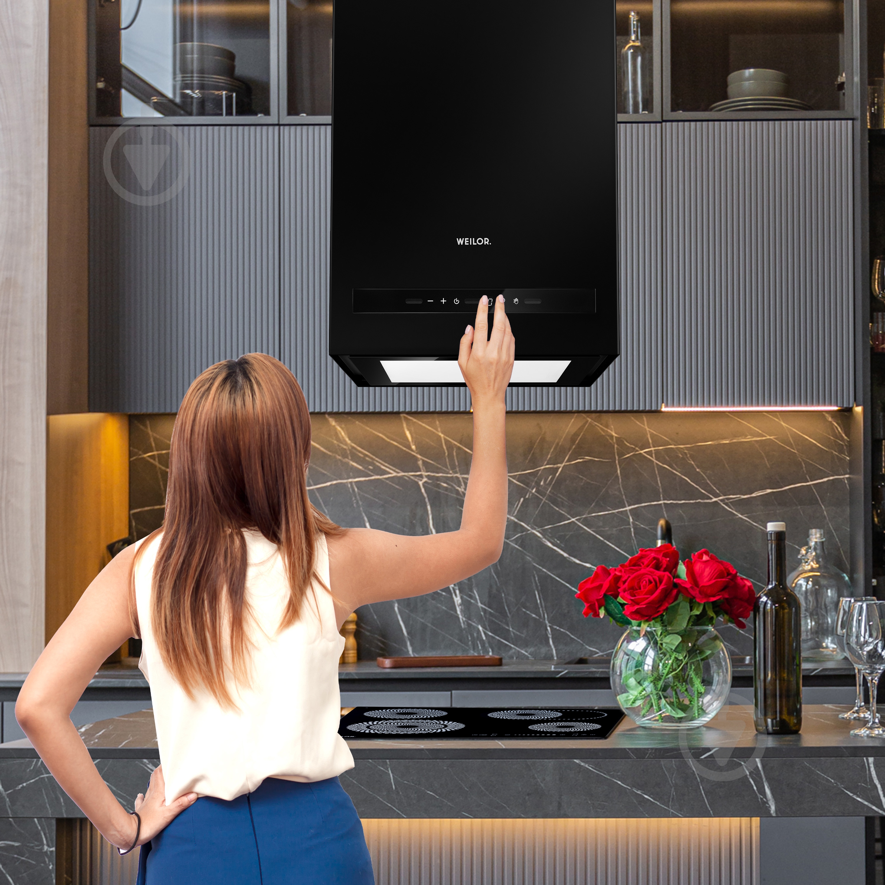 Витяжка WEILOR WQS 4815 FBL - фото 2 Витяжка WEILOR WQS 4815 FBL - фото 2