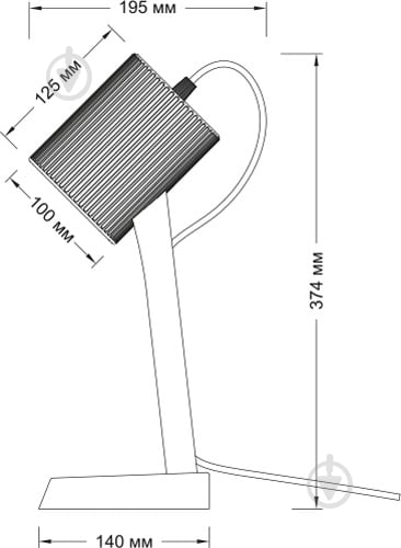 Настільна лампа Luna 1x25 Вт E14 чорний ALT-711B - фото 5 Настільна лампа Luna 1x25 Вт E14 чорний ALT-711B - фото 5
