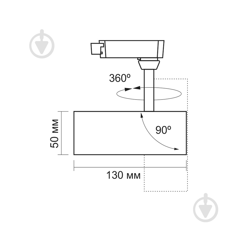 Подвес трековый Videx 10 Вт 4100 К белый 25914 - фото 7