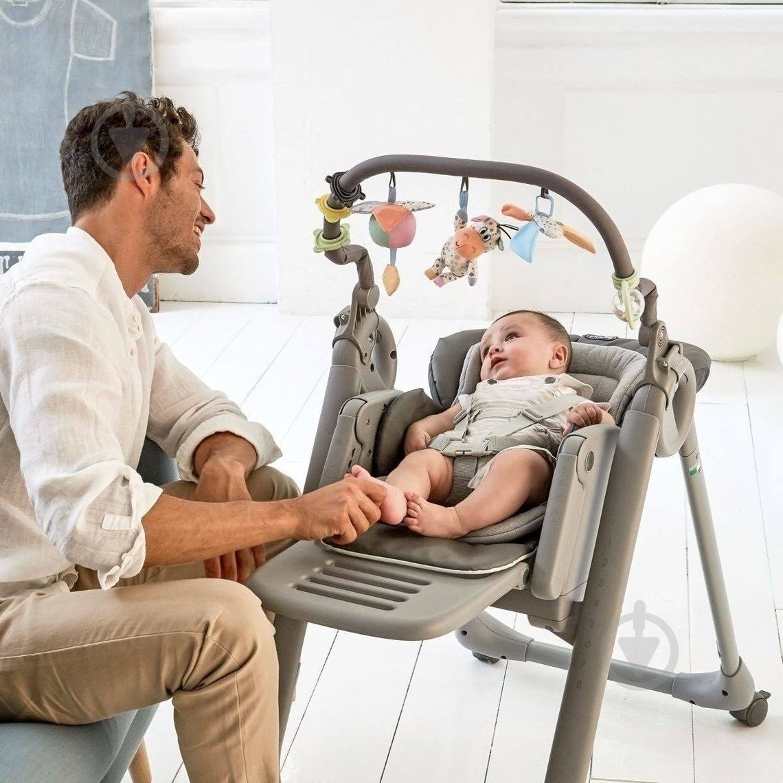 Стульчик для кормления Chicco Polly Magic Relax 79502.39 - фото 6 Стульчик для кормления Chicco Polly Magic Relax 79502.39 - фото 6
