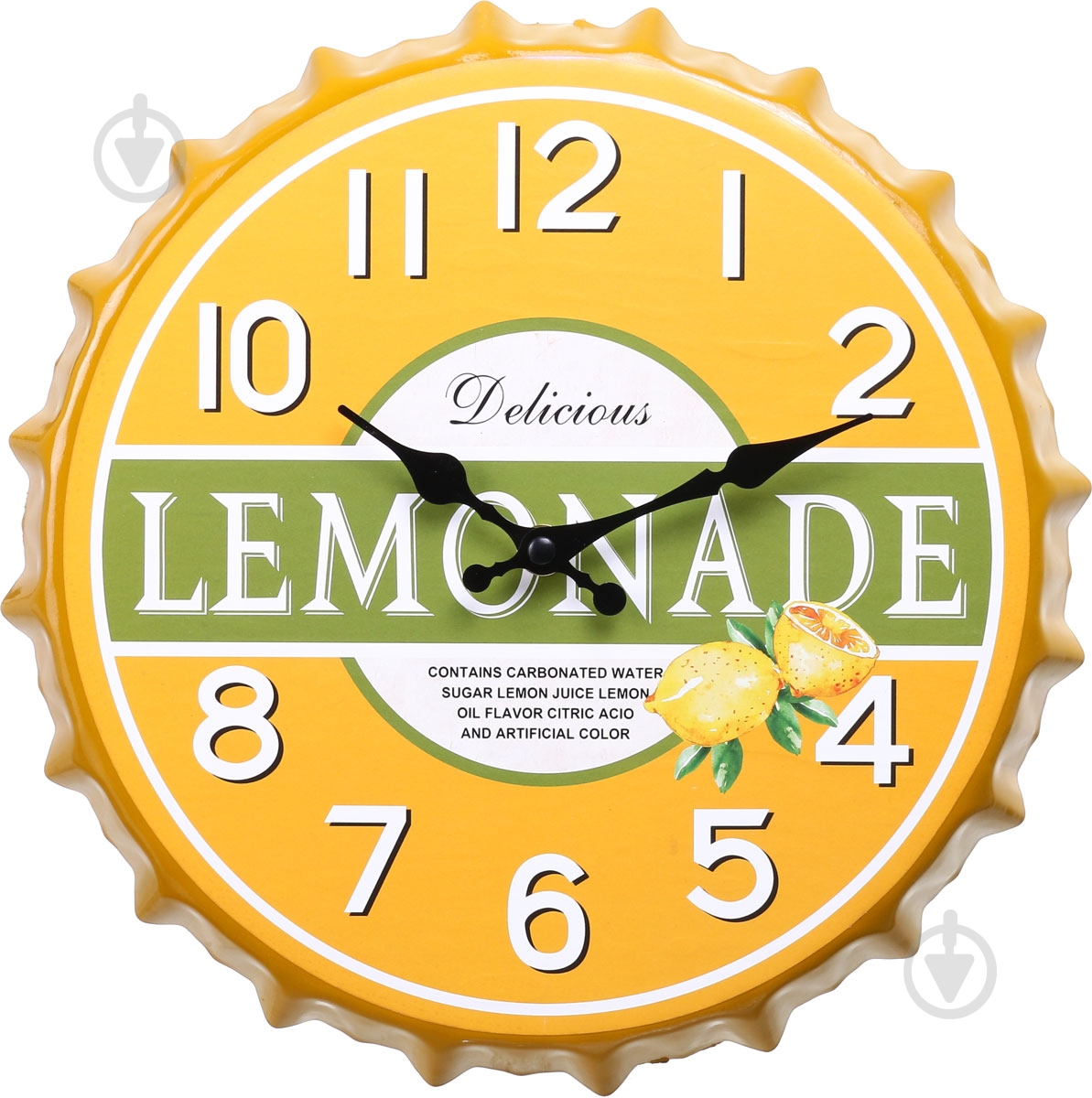 Часы настенные крышка Lemonade 30х30х4,5 см - фото 1