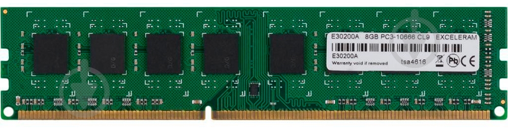 Оперативная память Exceleram DDR3 SDRAM 8 GB (1x8GB) 1333 MHz (E30200A) PC3-12800 - фото 1 Оперативная память Exceleram DDR3 SDRAM 8 GB (1x8GB) 1333 MHz (E30200A) PC3-12800 - фото 1