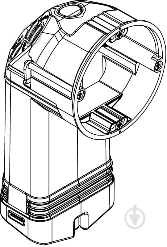 Коробка установча OBO Bettermann Коробка HE 74-L з додатк. простором для гіпсокартонних стін 10 шт. поліпропілен 2003828{/ - фото 2
