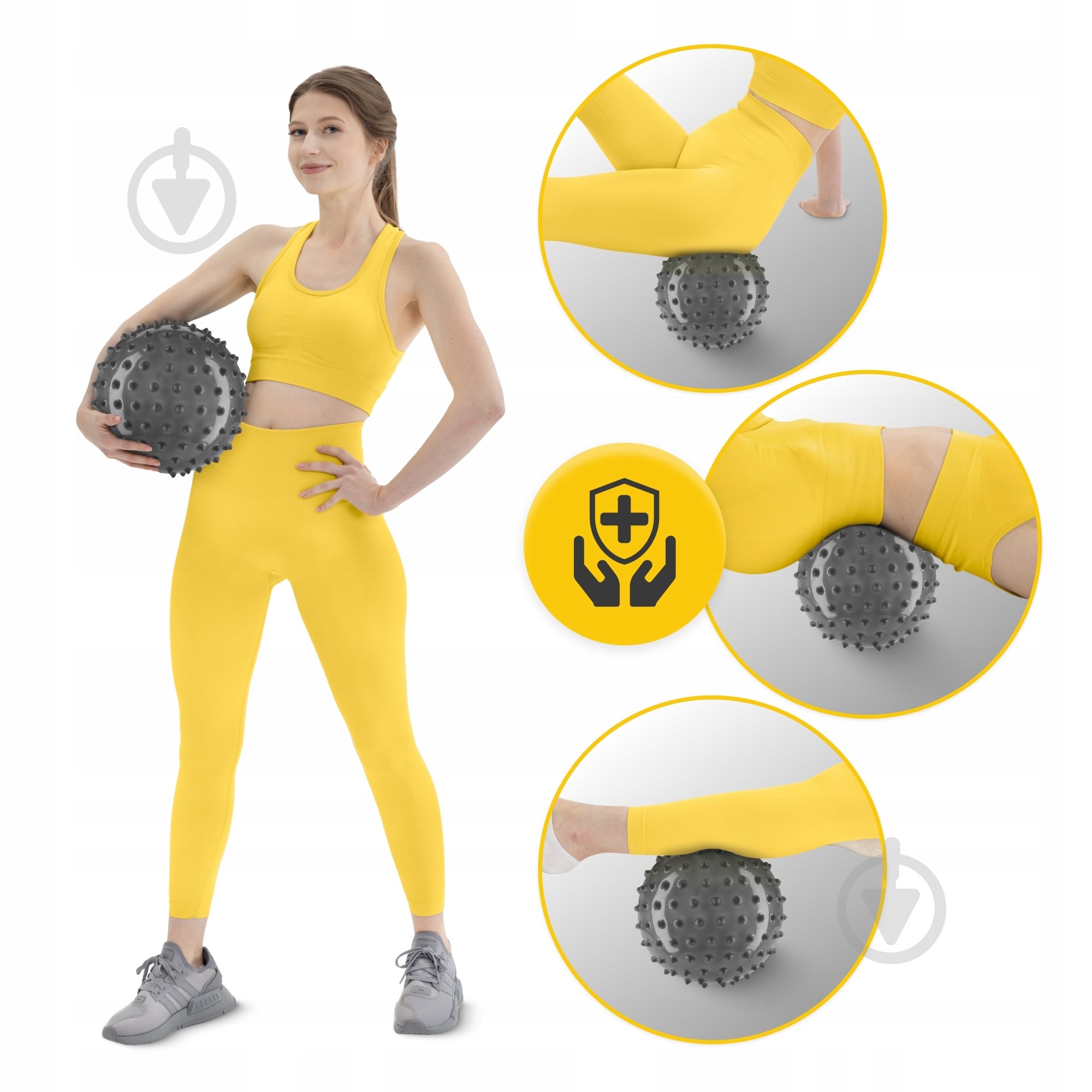 Гімнастичний м'яч 4fizjo (масажний) Black d20 см P-5905973402330 - фото 4 Гімнастичний м'яч 4fizjo (масажний) Black d20 см P-5905973402330 - фото 4