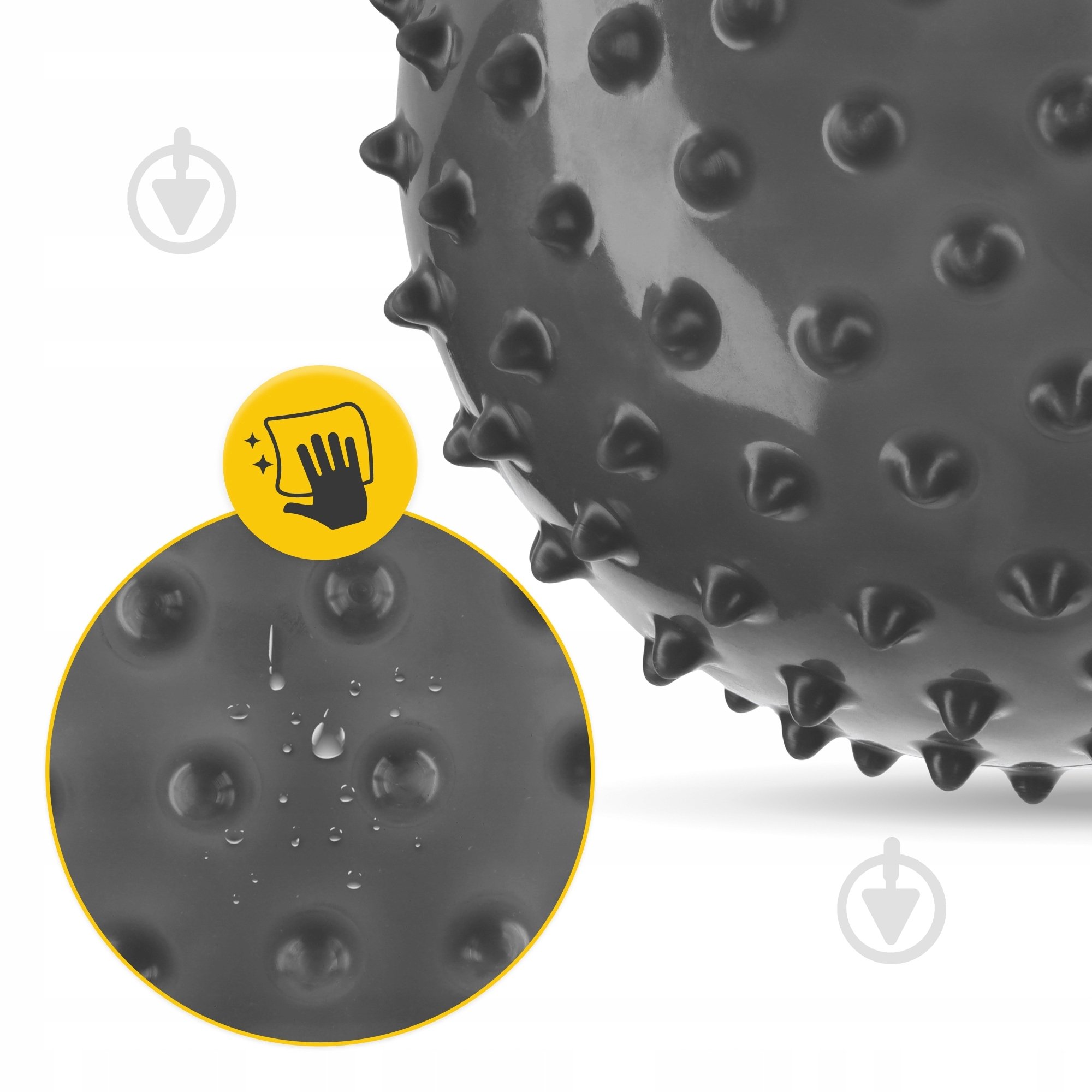 Гімнастичний м'яч 4fizjo (масажний) Black d20 см P-5905973402330 - фото 3 Гімнастичний м'яч 4fizjo (масажний) Black d20 см P-5905973402330 - фото 3