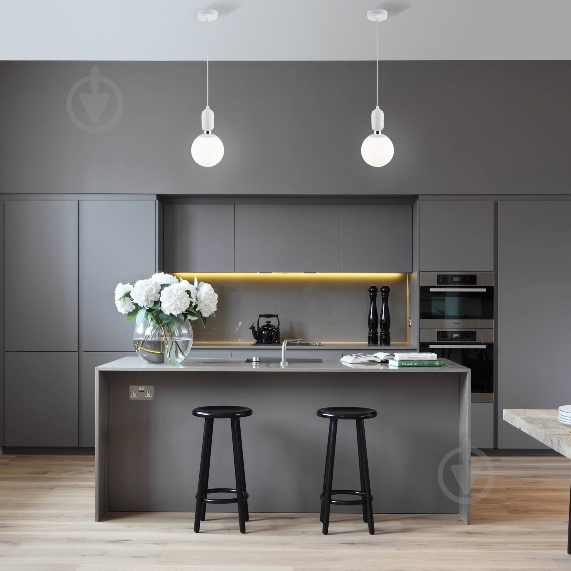 ВИТРИНА! Подвес Strotskis Bubble 50151/1 1x60 Вт E27 белый - фото 2