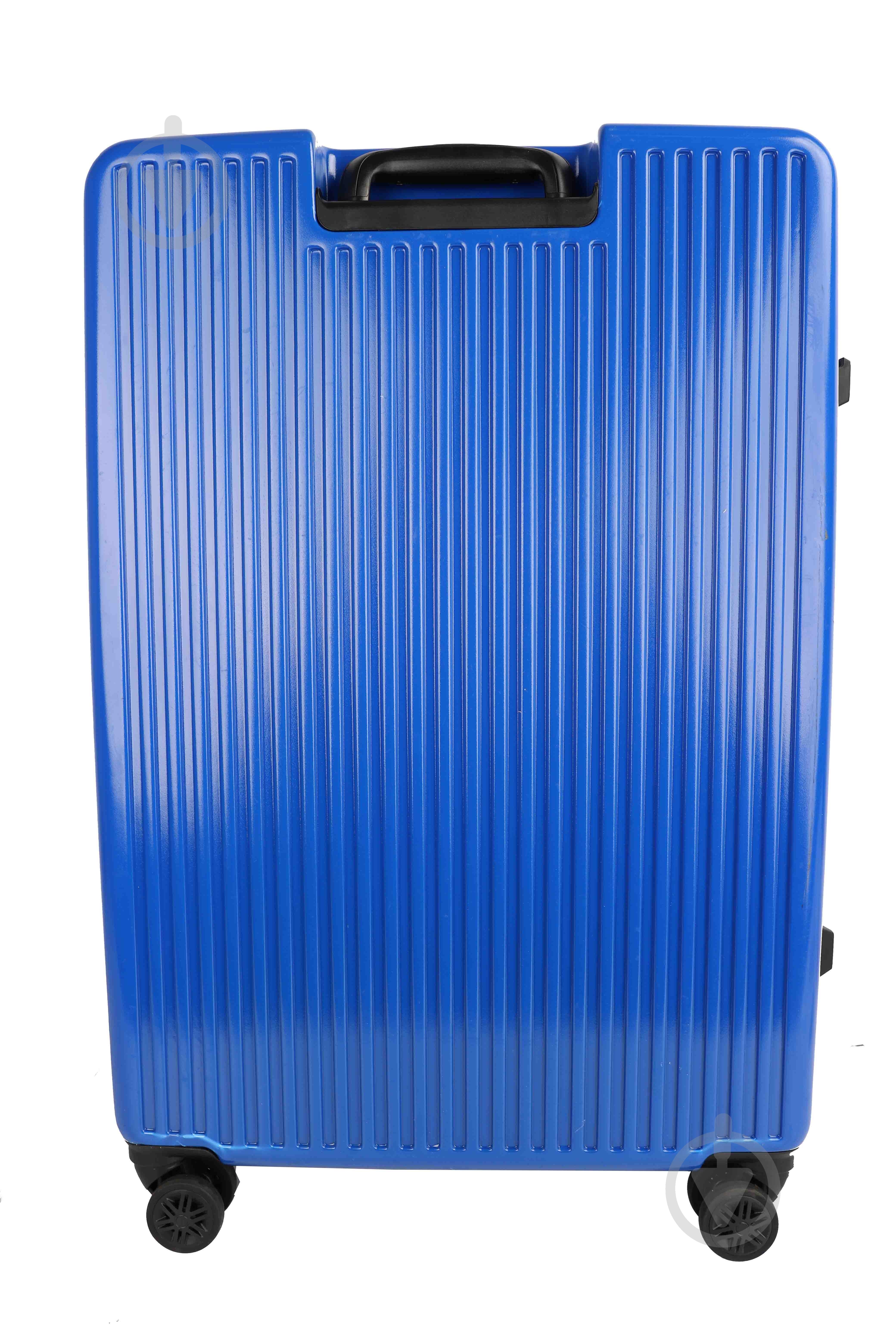 Чемодан Bagland WAVE L 96 л синий - фото 2