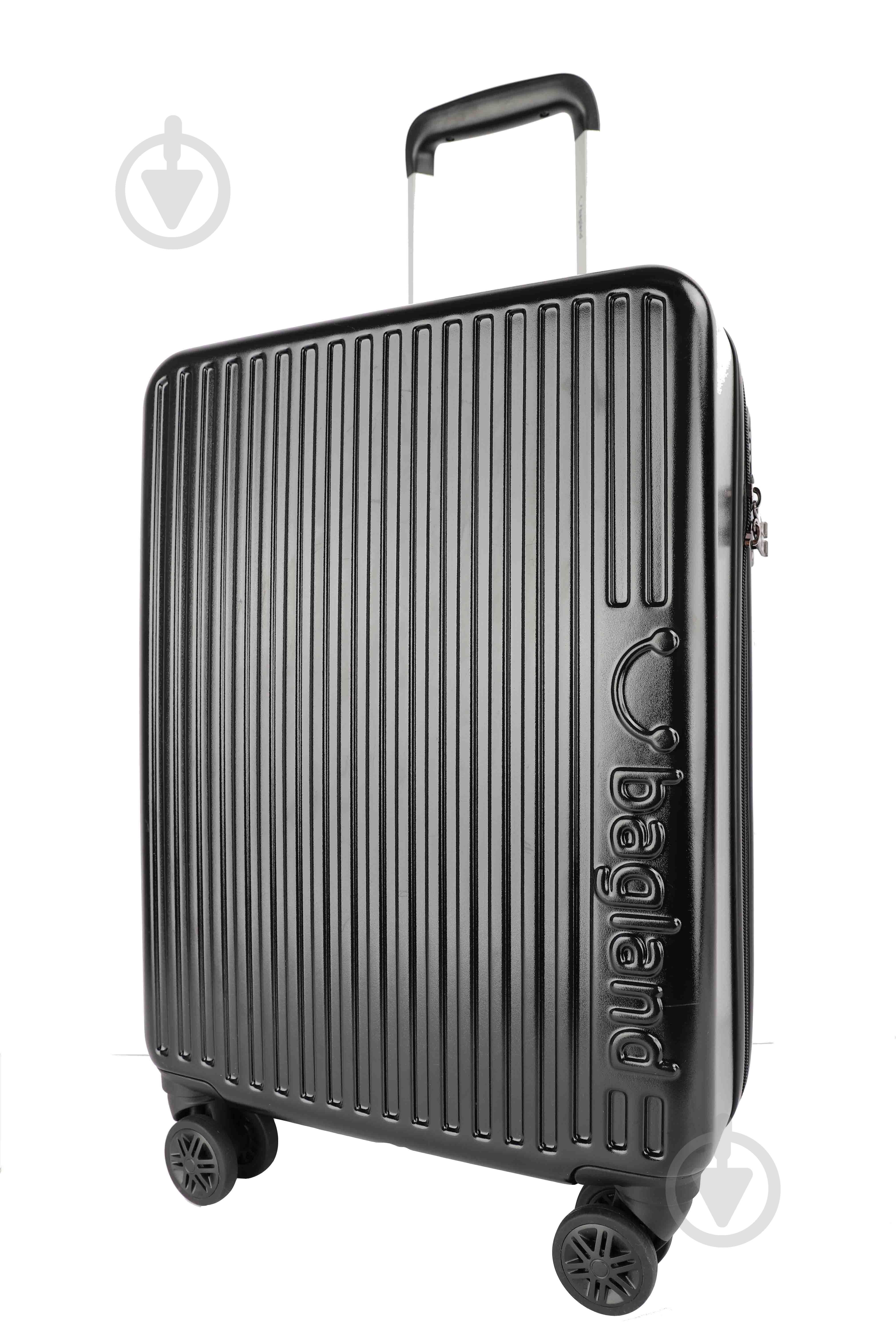 Чемодан Bagland WAVE M 72 л черный - фото 1