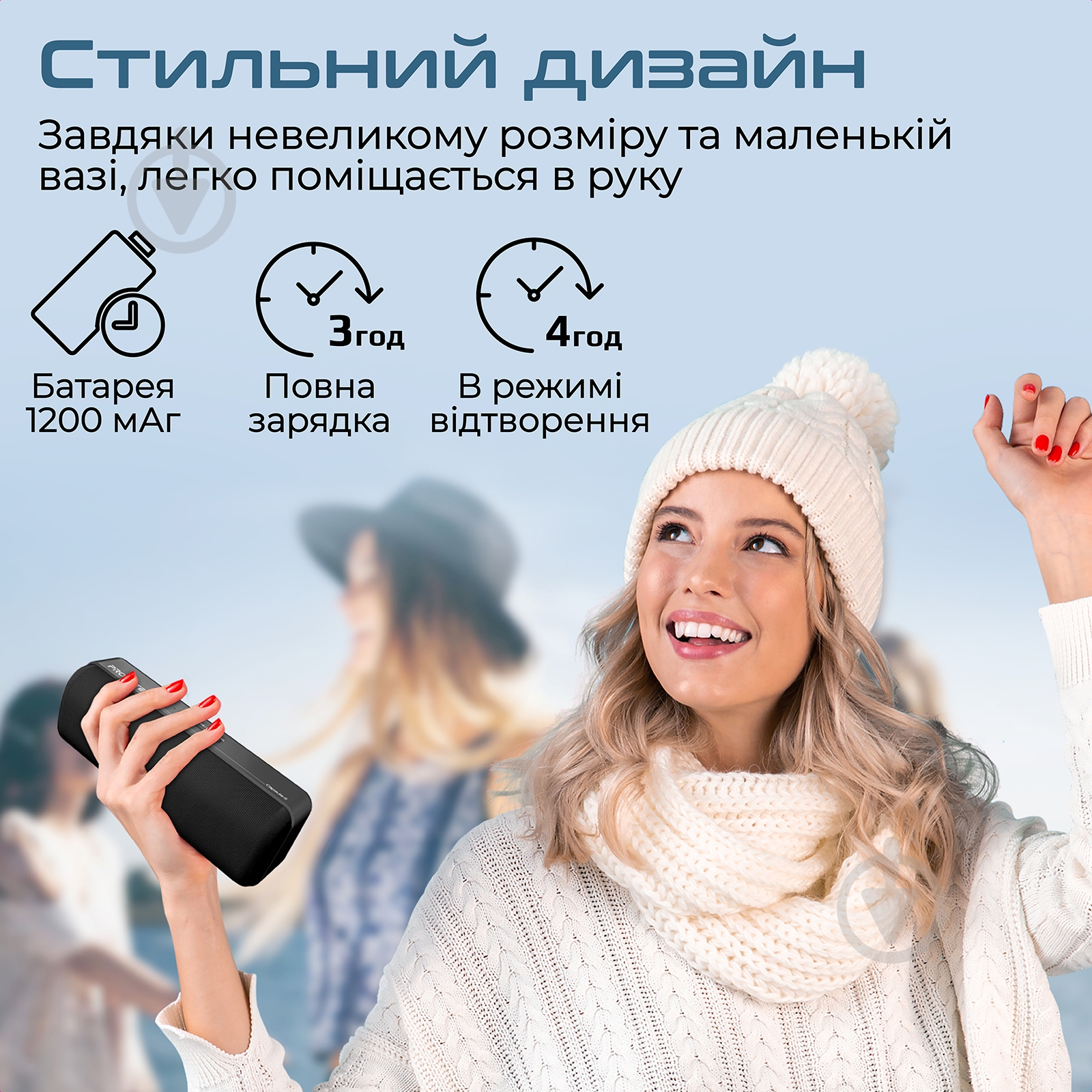 Акустична система Promate Capsule-2 2.0 black (capsule-2.black) - фото 5