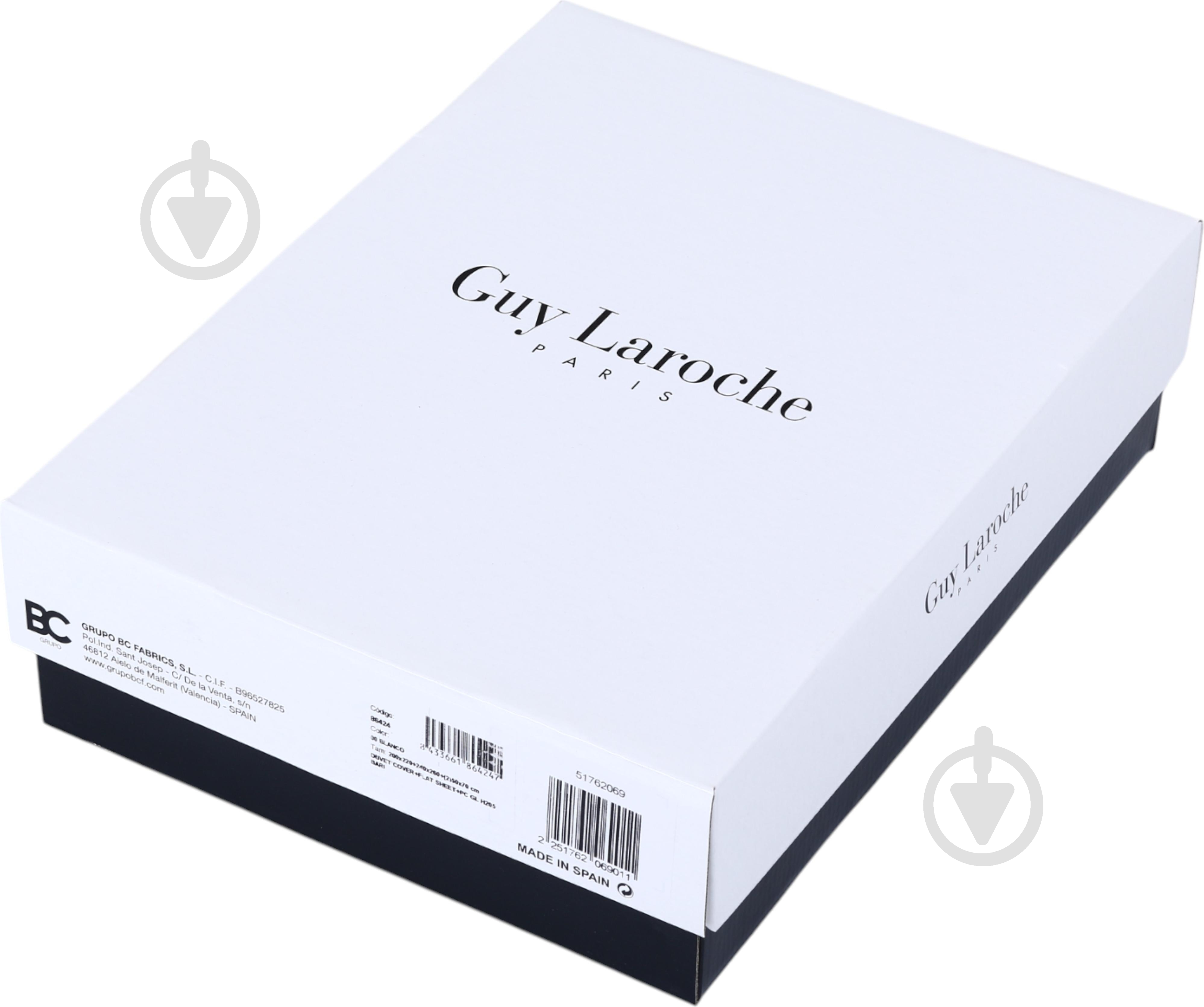 Комплект постельного белья Bari 2 белый Guy Laroche Paris - фото 4 Комплект постельного белья Bari 2 белый Guy Laroche Paris - фото 4