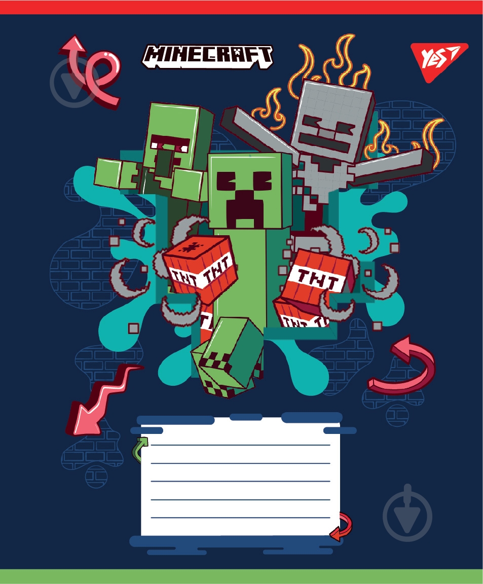 Набор школьных тетрадей Minecraft Heroes 24 листа линия 5 шт. YES - фото 2 Набор школьных тетрадей Minecraft Heroes 24 листа линия 5 шт. YES - фото 2