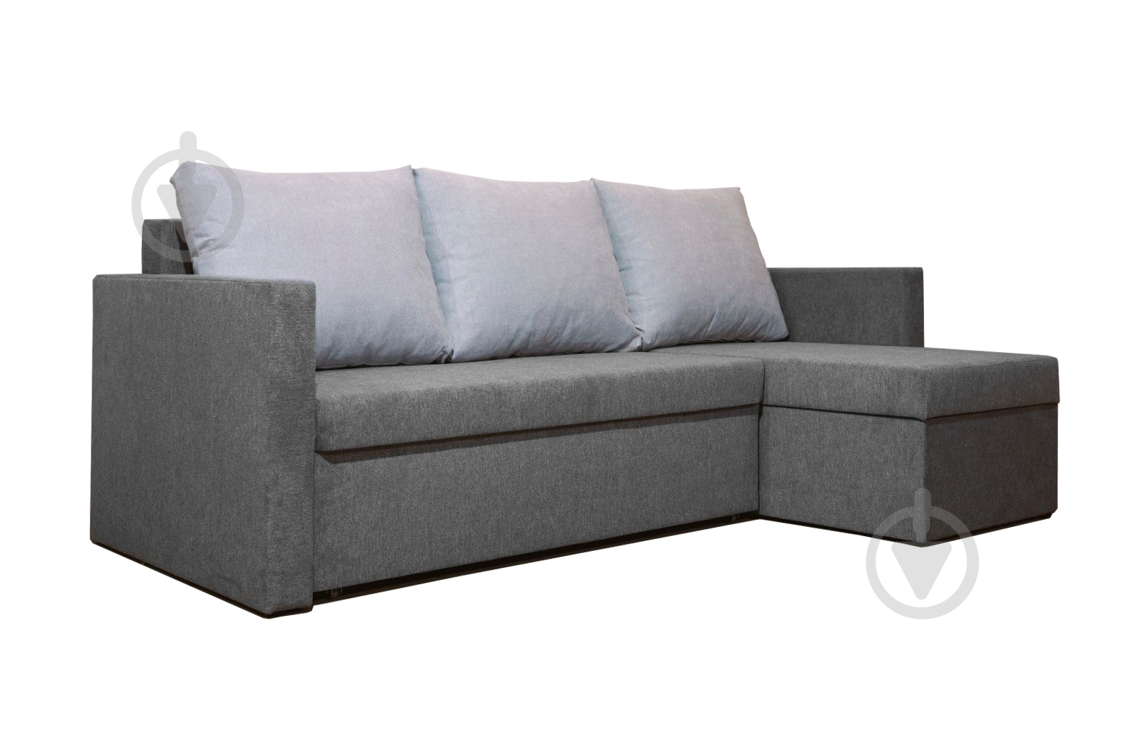 Диван угловой Арчи серый 2200x1500x950 мм - фото 1