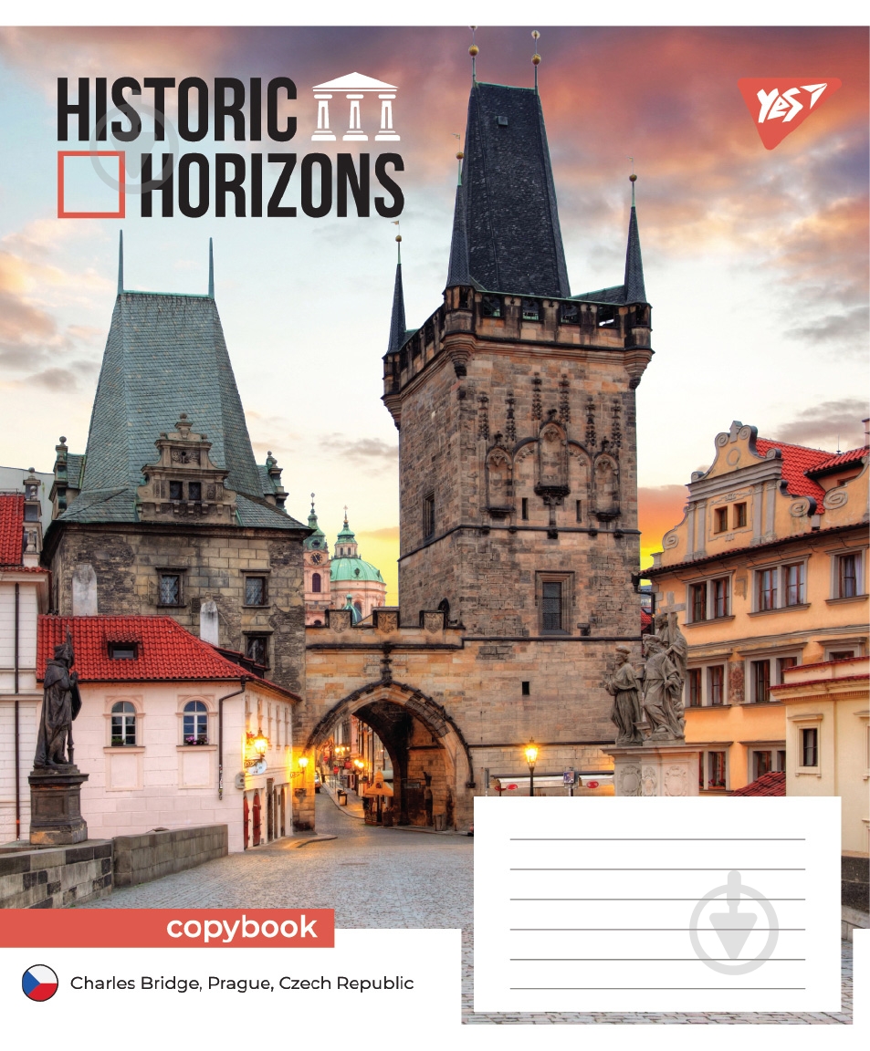 Набір шкільних зошитів Historic Horizons 48 аркушів лінія 5 шт. YES - фото 2