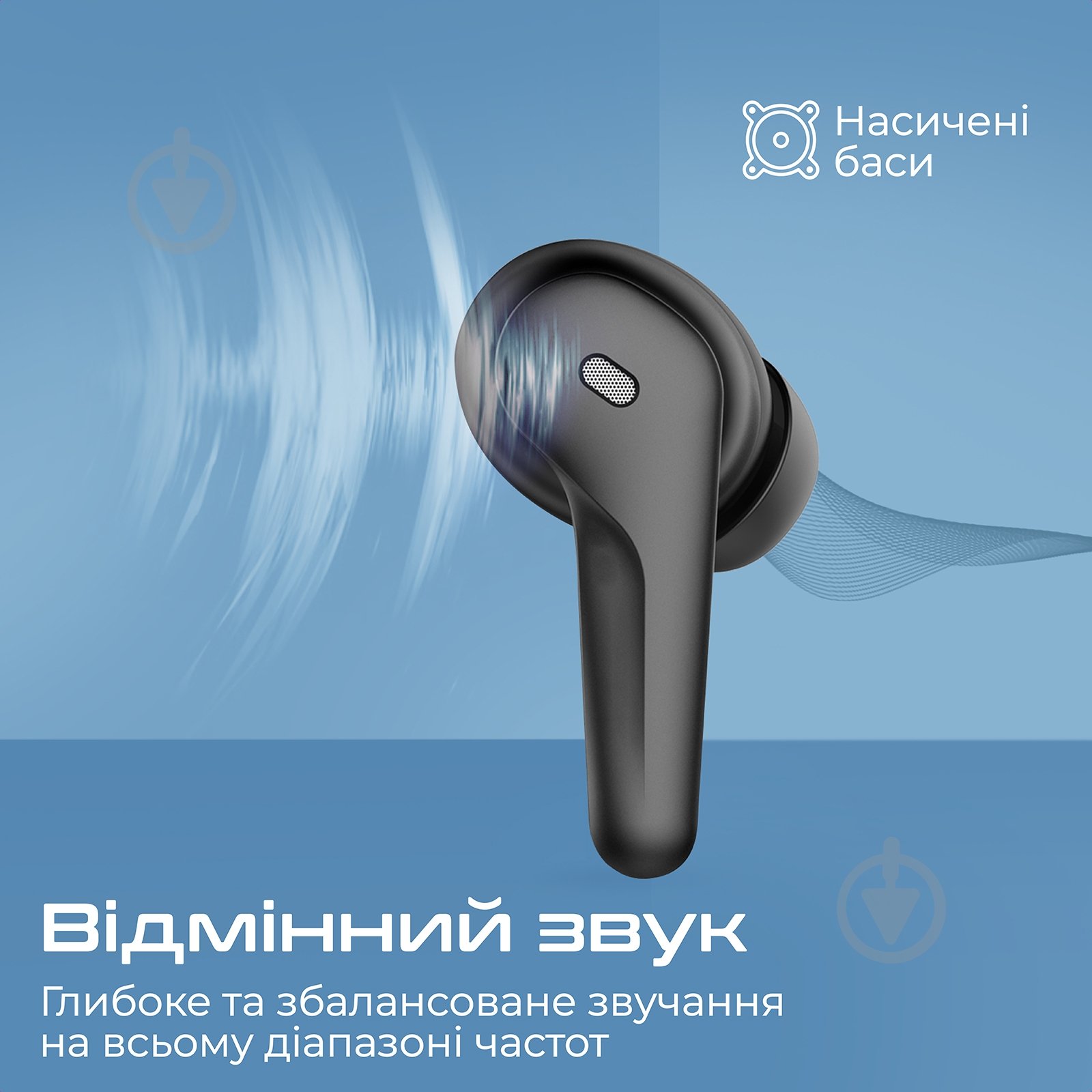 Навушники Promate black (freepods-3.black) - фото 3
